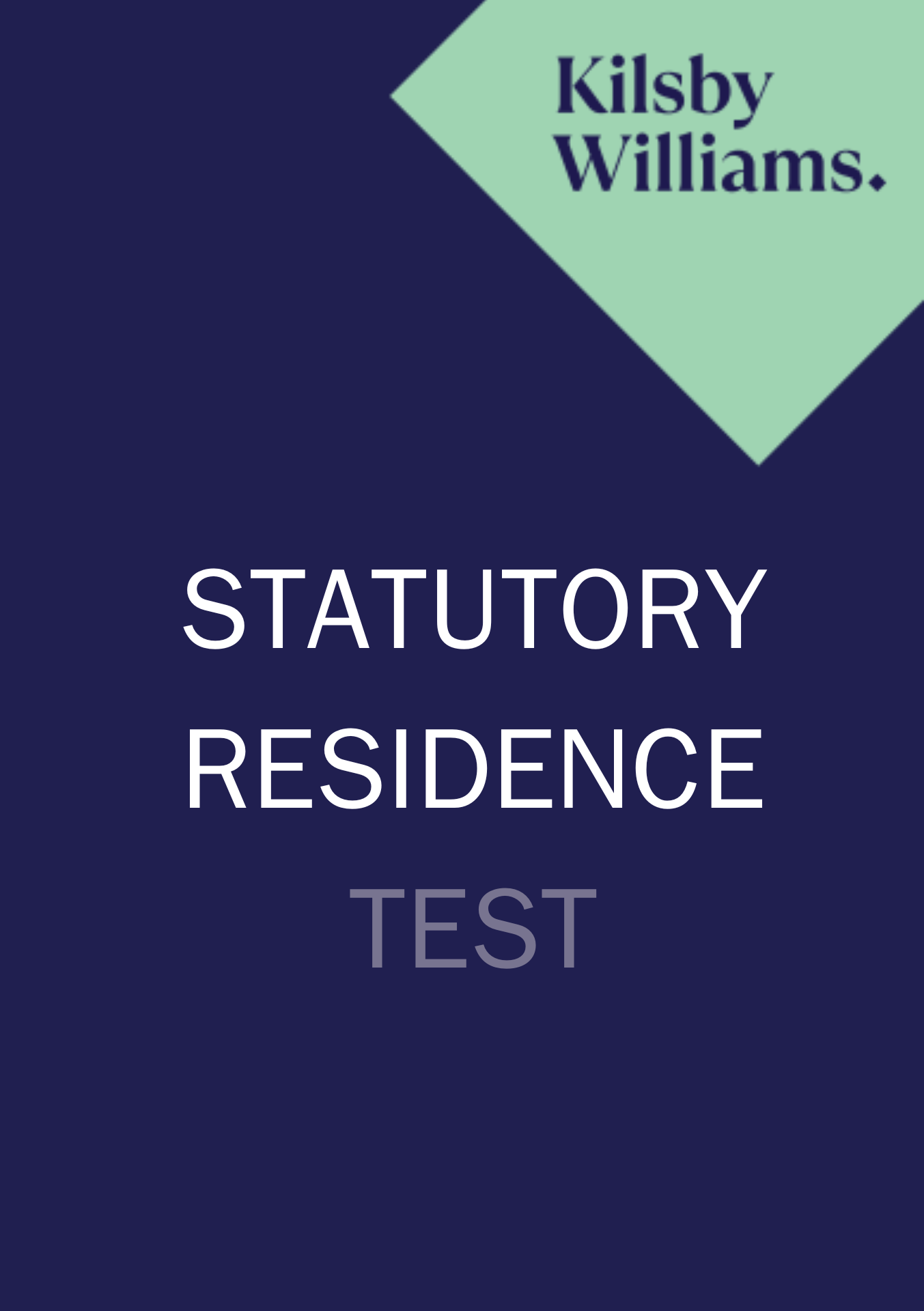 SRT booklet cover