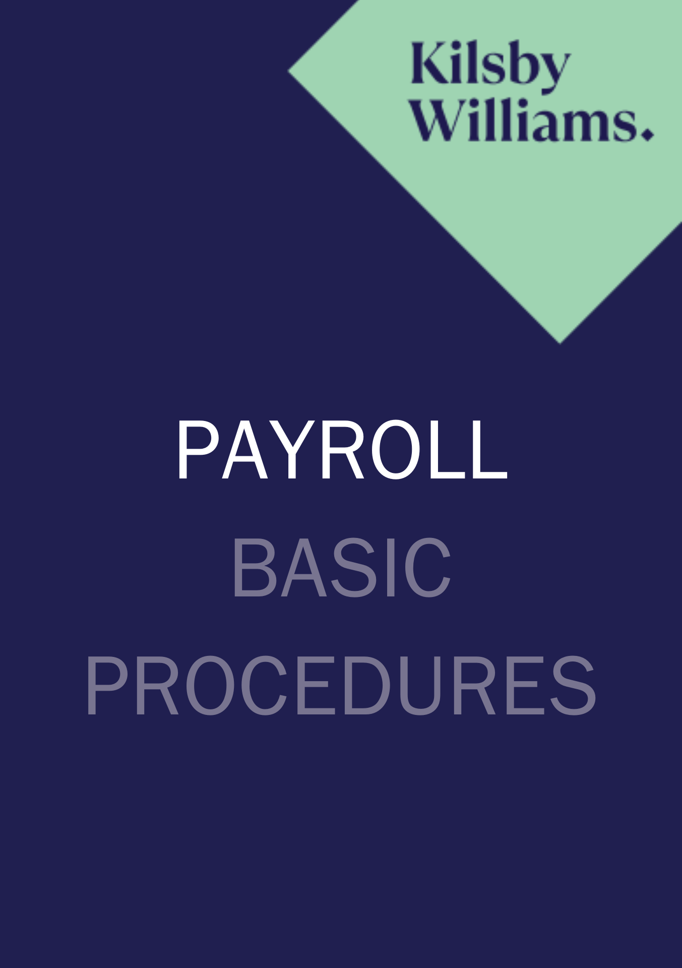 payroll booklet cover