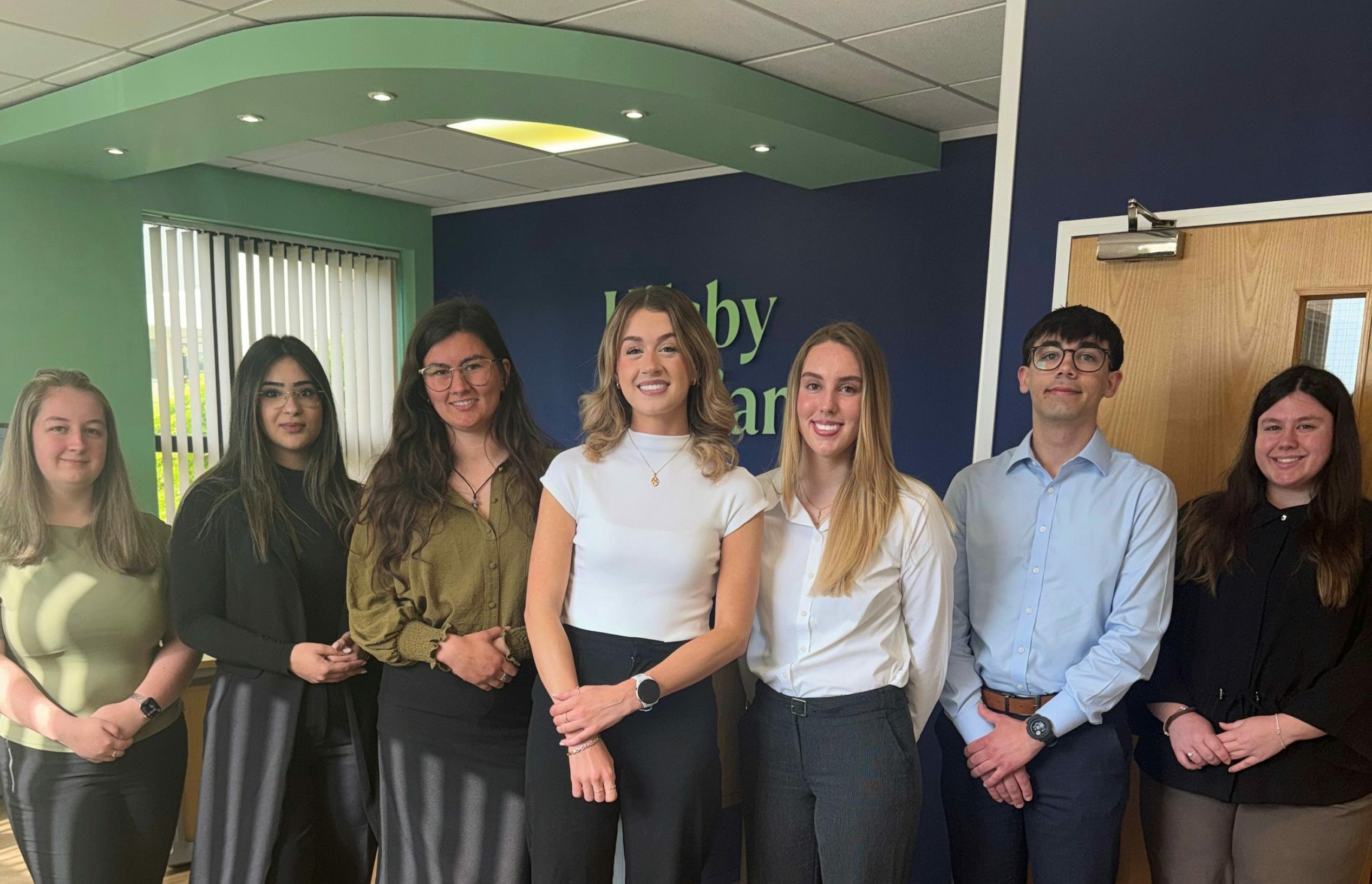 L-R Hannah, Sila, Hazel, Amy, Bronwen, Gethin, Sian