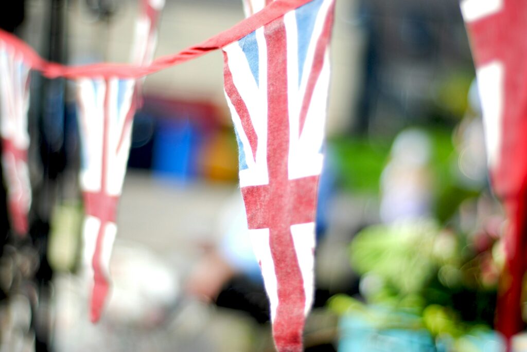 Union Jack triangular bunting